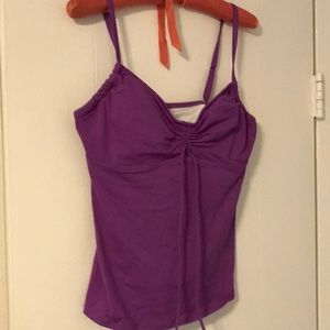 NWOT Lands End plum tankini top